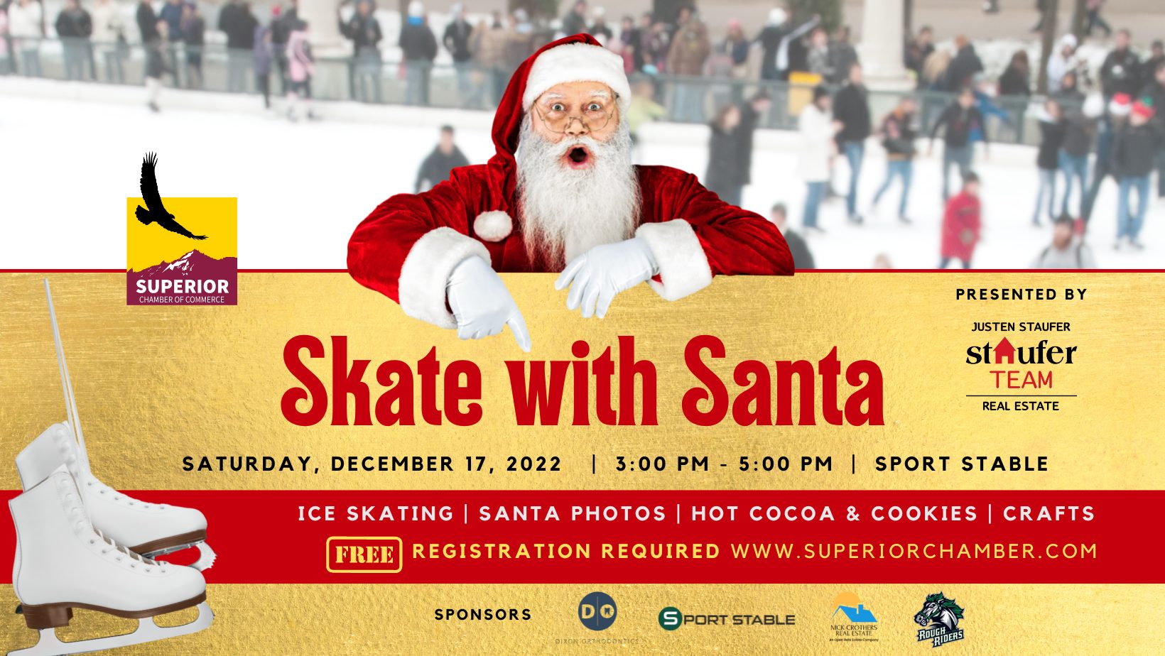 Superior Chamber's Skate with Santa Superior Chamber of Commerce